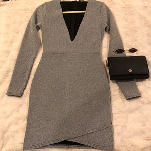 Missguided Silver Dress